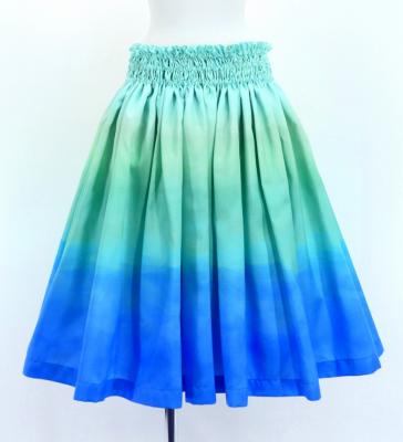 Hula Shantung Tube Top & Pa'u Set-Up with Gradation Print / Luxury Collection / J3046-4