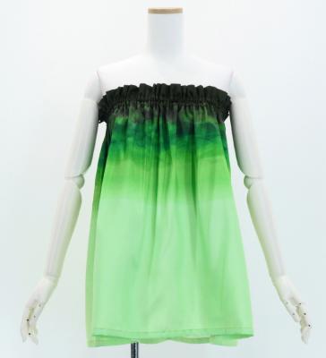 Hula Shantung Tube Top & Pa'u Set-Up with Gradation Print / Luxury Collection / J3046-5