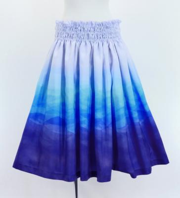 Hula Shantung Tube Top & Pa'u Set-Up with Gradation Print / Luxury Collection / J3046-6