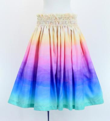 Hula Shantung Tube Top & Pa'u Set-Up with Gradation Print / Luxury Collection / J3046-7