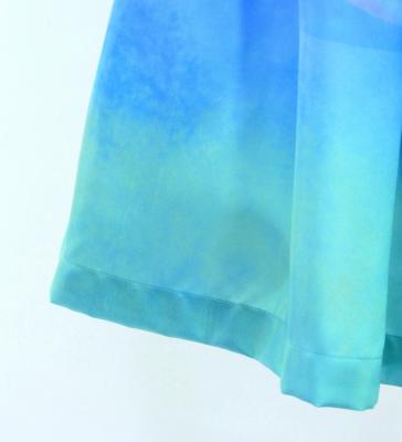 Hula Shantung Tube Top & Pa'u Set-Up with Gradation Print / Luxury Collection / J3046-8