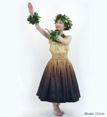 Hula Blouse & Pa'u Set-Up with Gradation Print / Luxury Collection / J3048bebr