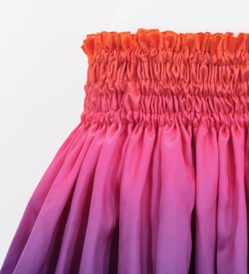 Hula Blouse & Pa'u Set-Up with Gradation Print / Luxury Collection / J3048orpu