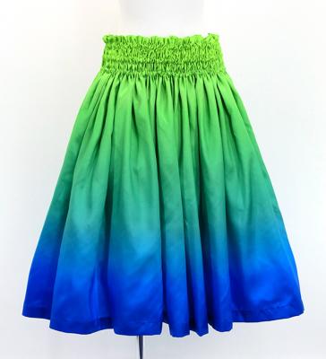 Hula Blouse & Pa'u Set-Up with Gradation Print / Luxury Collection / J3048yegrbl