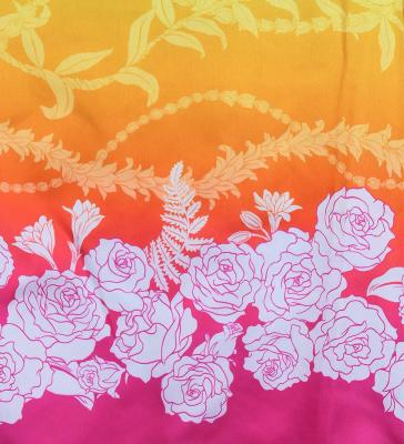 Hula Shantung Pa'u Skirt with Lokelani Print / Luxury Collection / J3061-4