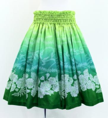 Hula Shantung Pa'u Skirt with Lokelani Print / Luxury Collection / J3061-5