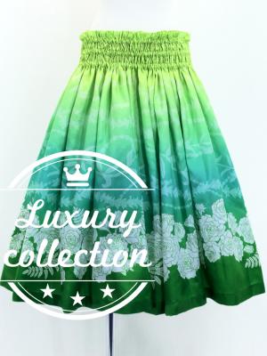Hula Shantung Pa'u Skirt with Lokelani Print / Luxury Collection / J3061-5