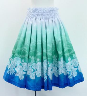 Hula Shantung Pa'u Skirt with Lokelani Print / Luxury Collection / J3061-6