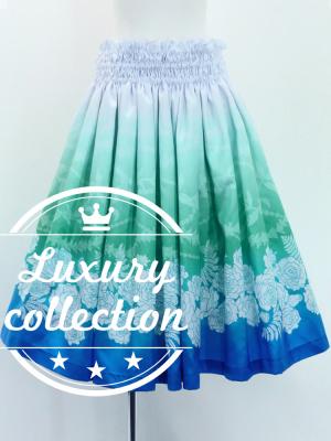 Hula Shantung Pa'u Skirt with Lokelani Print / Luxury Collection / J3061-6