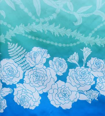 Hula Shantung Pa'u Skirt with Lokelani Print / Luxury Collection / J3061-6
