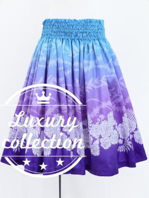 Hula Shantung Pa'u Skirt with Lokelani Print / Luxury Collection / J3061-8