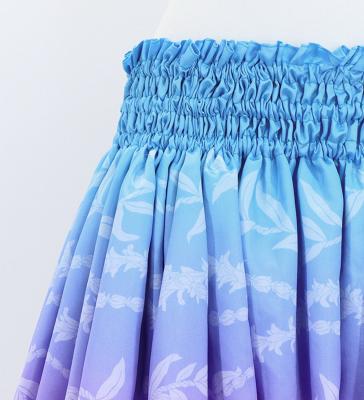 Hula Shantung Pa'u Skirt with Lokelani Print / Luxury Collection / J3061-8