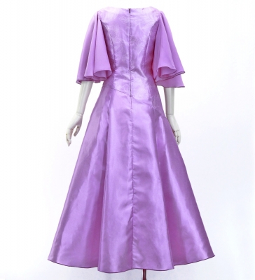 Hula Long Dress with Hibiscus Print / Luxury Collection / Lavender / J3062lv