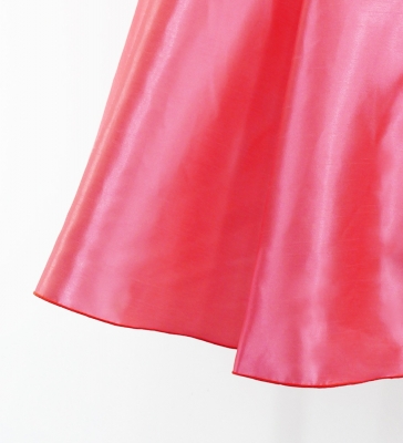 Hula Long Dress with Hibiscus Print / Luxury Collection / Salmon Pink / J3062spi