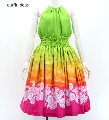 Hula American Armhole Blouse with Koshibo / Apple Green / J3084agr