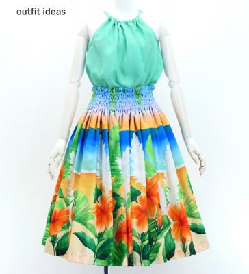 Hula American Armhole Blouse with Koshibo / Ice Green / J3084igr