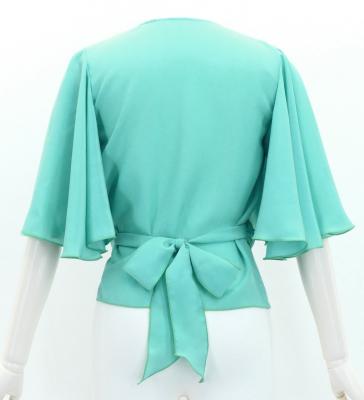 Hula Wrap Blouse with Koshibo / Ice Green / J3085igr