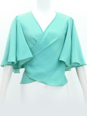 Hula Wrap Blouse with Koshibo / Ice Green / J3085igr