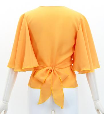 Hula Wrap Blouse with Koshibo / Light Orange / J3085lor