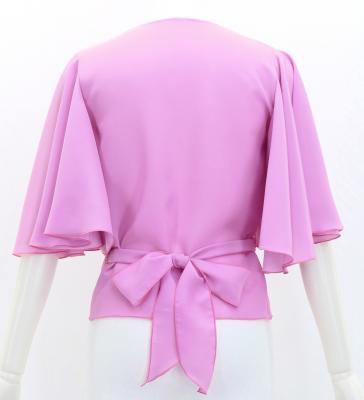 Hula Wrap Blouse with Koshibo / Orchid Pink / J3085opi