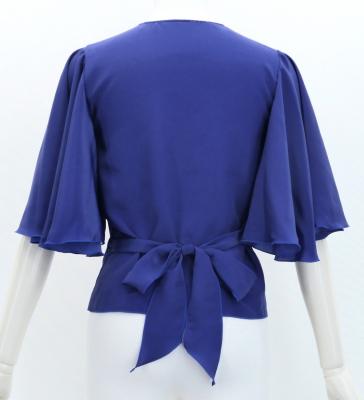 Hula Wrap Blouse with Koshibo / Royal Blue / J3085rbl