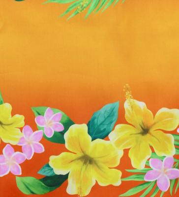 Hula Shantung Tube Top & Pa'u Set-Up with Hibiscus & Plumeria Print / Luxury Collection / J3090or