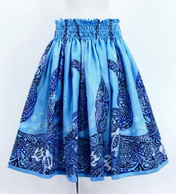 Hula Blouse & Pa'u Set-Up with Kahiko & Honu Print / Luxury Collection / J3092lbl