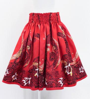 Hula Blouse & Pa'u Set-Up with Kahiko & Honu Print / Luxury Collection / J3092rd