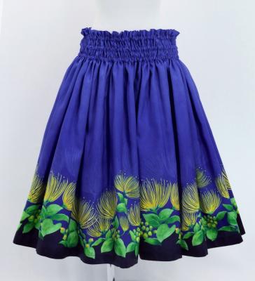 Hula Blouse & Pa'u Set-Up with Lehua Print / Luxury Collection / J3093nv