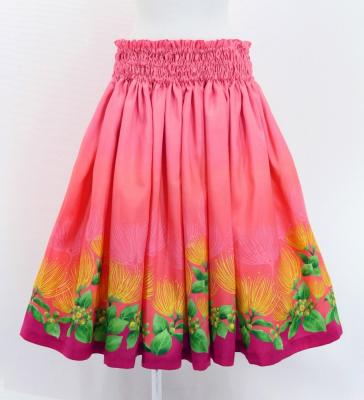Hula Blouse & Pa'u Set-Up with Lehua Print / Luxury Collection / J3093pi