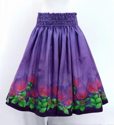 Hula Blouse & Pa'u Set-Up with Lehua Print / Luxury Collection / J3093pu
