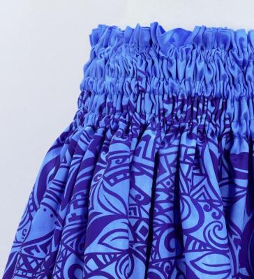 Hula Blouse & Pa'u Set-Up with Kahiko Print / Luxury Collection / J3094bl