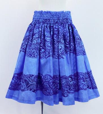 Hula Blouse & Pa'u Set-Up with Kahiko Print / Luxury Collection / J3094bl