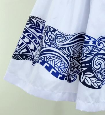 Hula Blouse & Pa'u Set-Up with Kahiko Print / Luxury Collection / J3094whbl