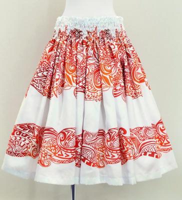 Hula Blouse & Pa'u Set-Up with Kahiko Print / Luxury Collection / J3094whrd