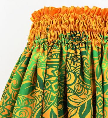 Hula Blouse & Pa'u Set-Up with Kahiko Print / Luxury Collection / J3094ye