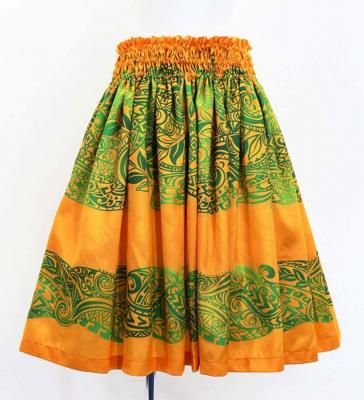Hula Blouse & Pa'u Set-Up with Kahiko Print / Luxury Collection / J3094ye