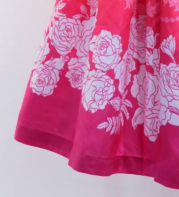 Hula Blouse & Pa'u Set-Up with Lokelani Print / Luxury Collection / J3095-2