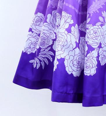 Hula Blouse & Pa'u Set-Up with Lokelani Print / Luxury Collection / J3095-8