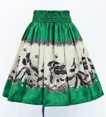 Hula Blouse & Pa'u Set-Up with Red Ginger & Strelitzia Print / Luxury Collection / J3096gr