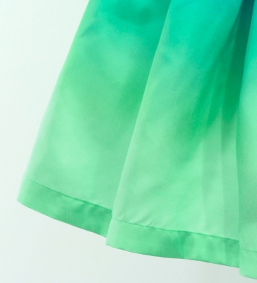 Hula Blouse & Pa'u Set-Up / Luxury Collection / Deep Blue & Light Green / J3098dbllgr