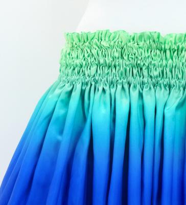 Hula Blouse & Pa'u Set-Up / Luxury Collection / Light Green & Purple / J3098lgrpu