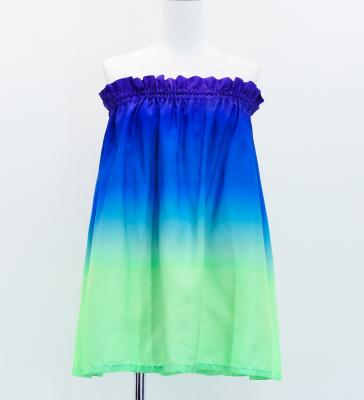 Hula Blouse & Pa'u Set-Up / Luxury Collection / Light Green & Purple / J3098lgrpu