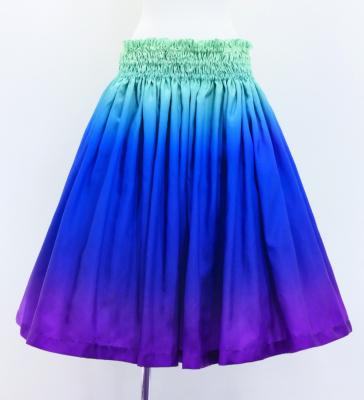 Hula Blouse & Pa'u Set-Up / Luxury Collection / Light Green & Purple / J3098lgrpu