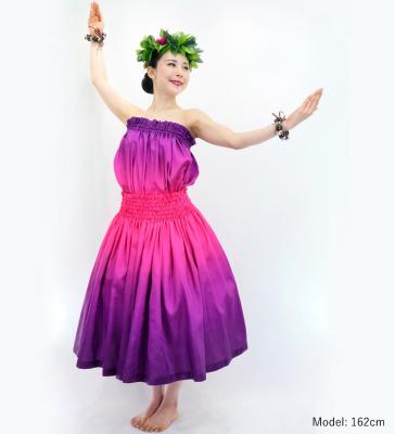 Hula Blouse & Pa'u Set-Up / Luxury Collection / Pink & Purple / J3098pipu