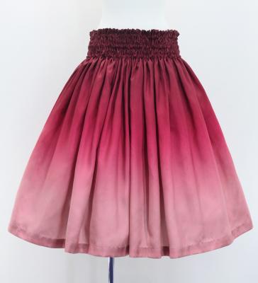 Hula Blouse & Pa'u Set-Up / Luxury Collection / Wine & Light Pink / J3098wilpi