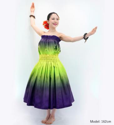 Hula Blouse & Pa'u Set-Up / Luxury Collection / Yellow & Purple / J3098yepu