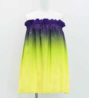Hula Blouse & Pa'u Set-Up / Luxury Collection / Yellow & Purple / J3098yepu