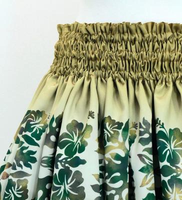 Hula Blouse & Pa'u Set-Up with Hawaiian Quilt Print / Luxury Collection /J3150-4