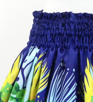 Hula Blouse & Pa'u Set-Up with Lehua Print / Luxury Collection / J3155nv